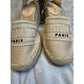 Christian Dior Paris Embroidered Espadrille Wedge Sandals Beige Size 39 EU 9