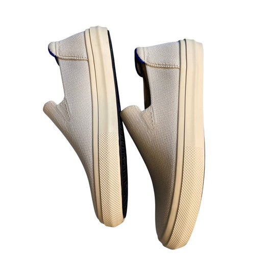 Rothy's The Slip On Sneaker Womens 8 M 6.5 Beige Knit Comfort Shoes