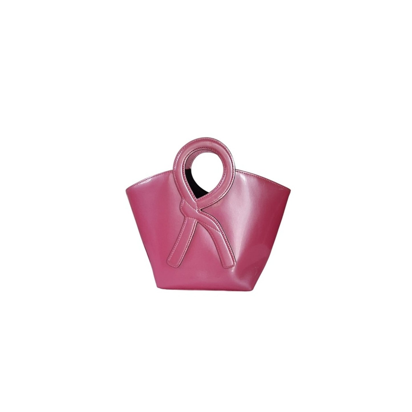 Roberta di Camerino. Handle Handbag Bow Pink