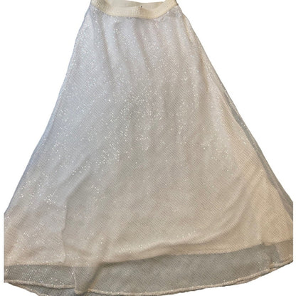 Rodebjer Larissia Sequin Maxi Skirt White Size S Polyester