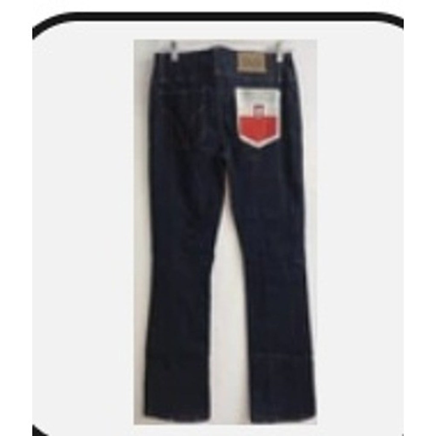Dolce & Gabbana D&G Mens Polska Poland Flag Dark Wash High Waist Jeans Size 30
