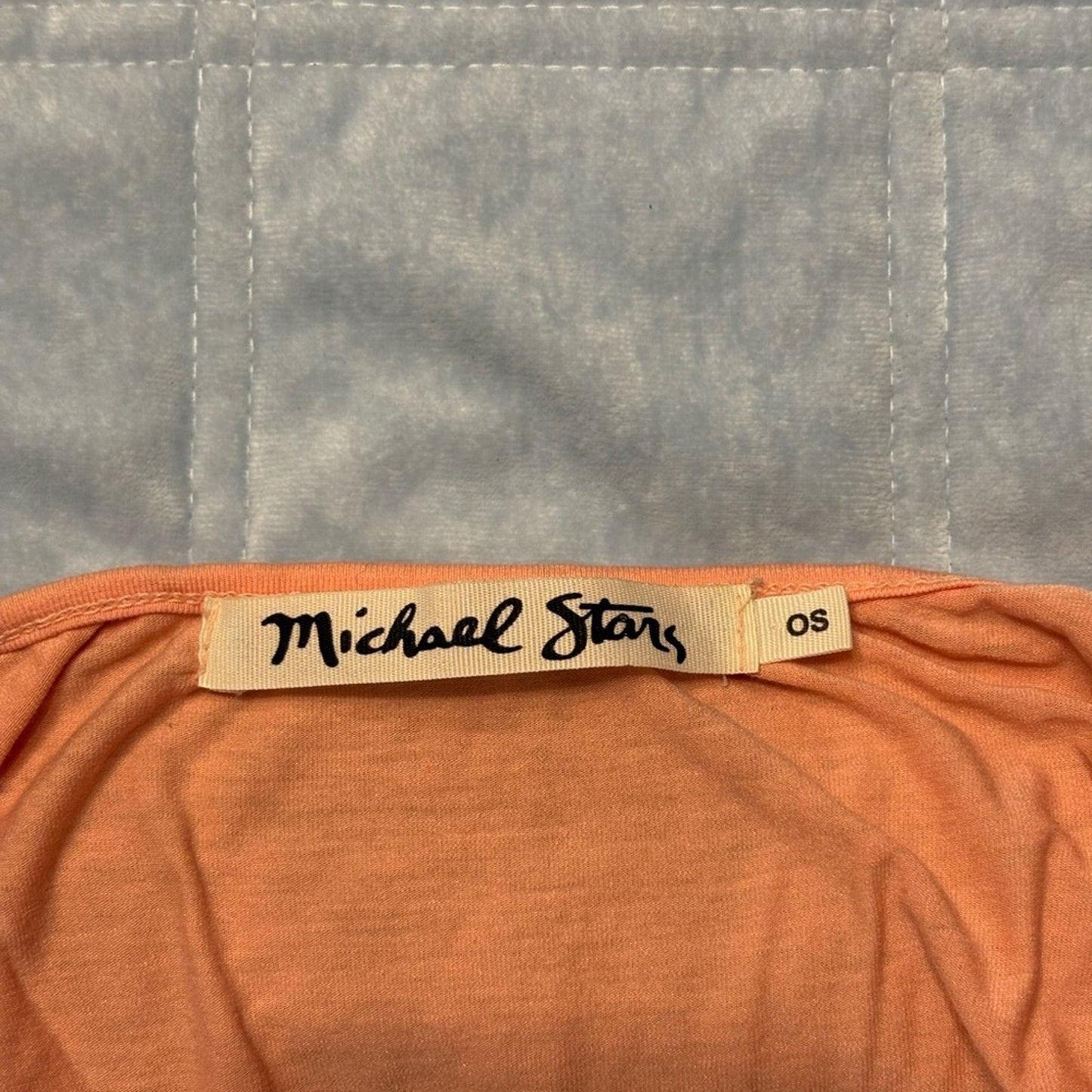 Michael Stars Orange Wrapped Tank Top size S‎