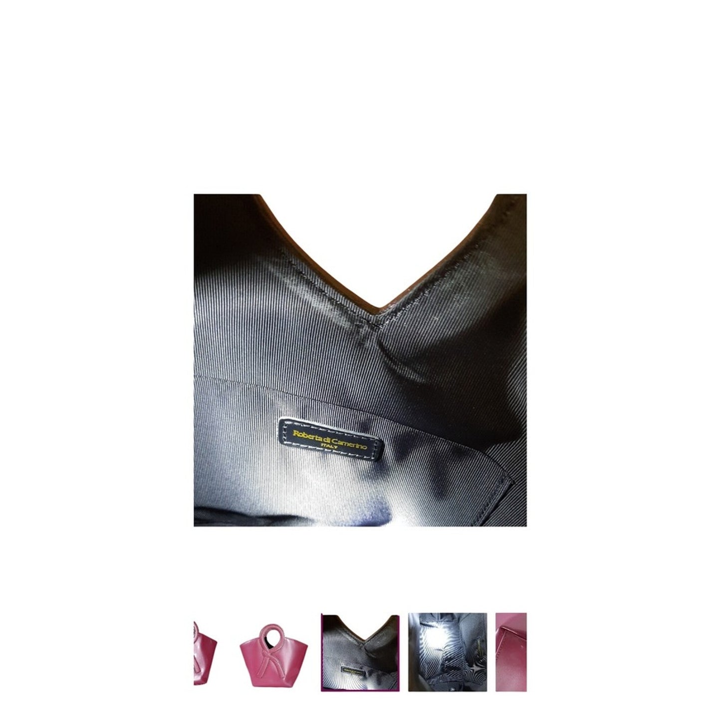 Roberta di Camerino. Handle Handbag Bow Pink