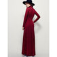 Free People Extratropical Maxi Dress Long Sleeve Burgundy Lace Gown size m