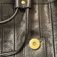 Etienne Aigner Vintage Black Leather Shoulder Bag Purse Flap Crossbody Bag