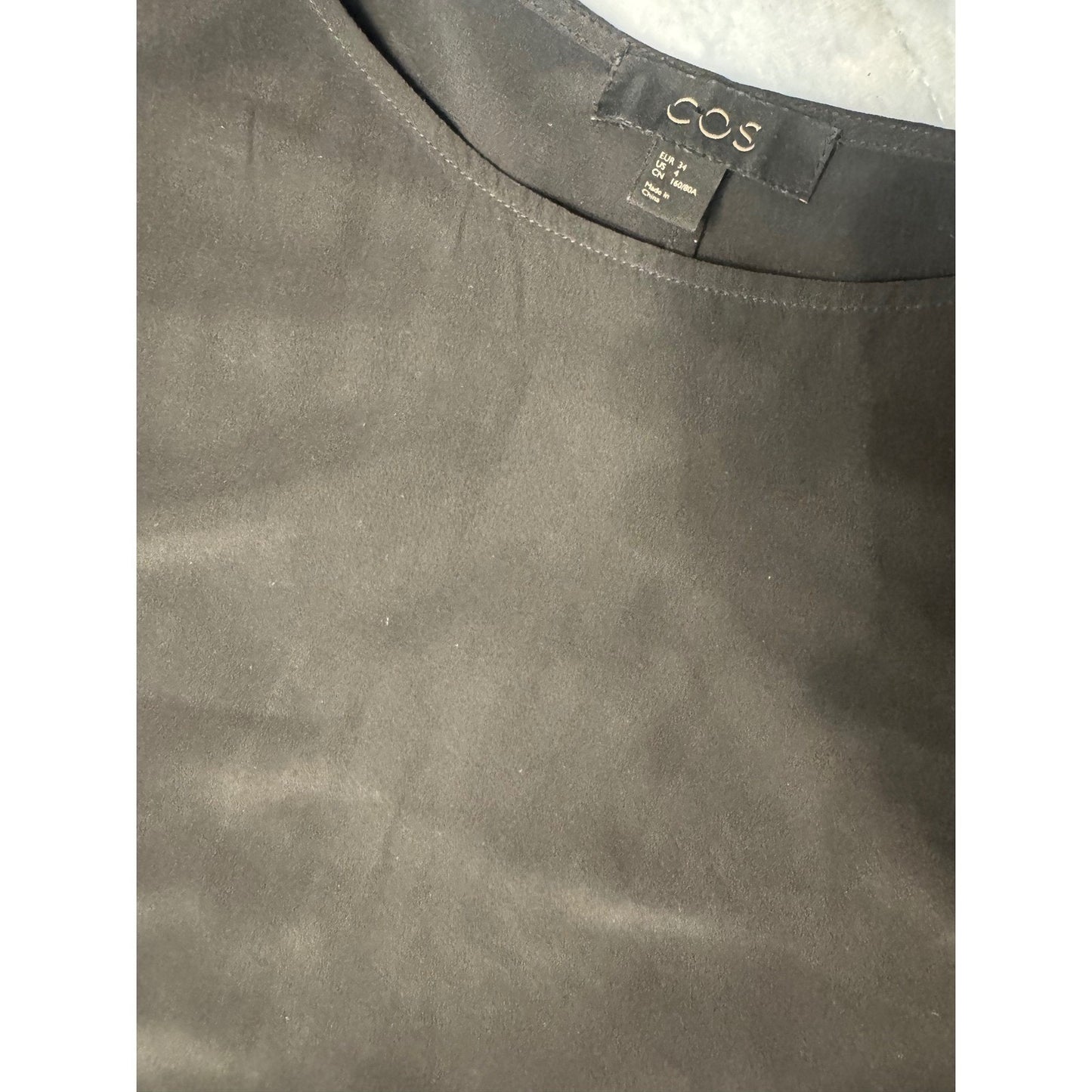COS Minimalist Black Dress Pockets Sleeveless Casual Work Office - S