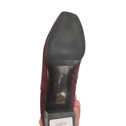 Eliot Zed London Suede Ankle Boots – Burgundy, Made in Italy (Size 39) USA 8.5