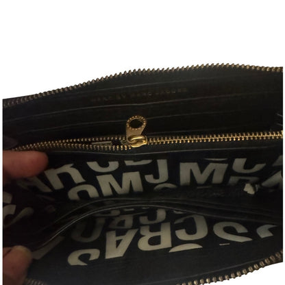Marc by Marc Jacobs Black Leather Zip Around Wallet & Textured Zip Around Wallet