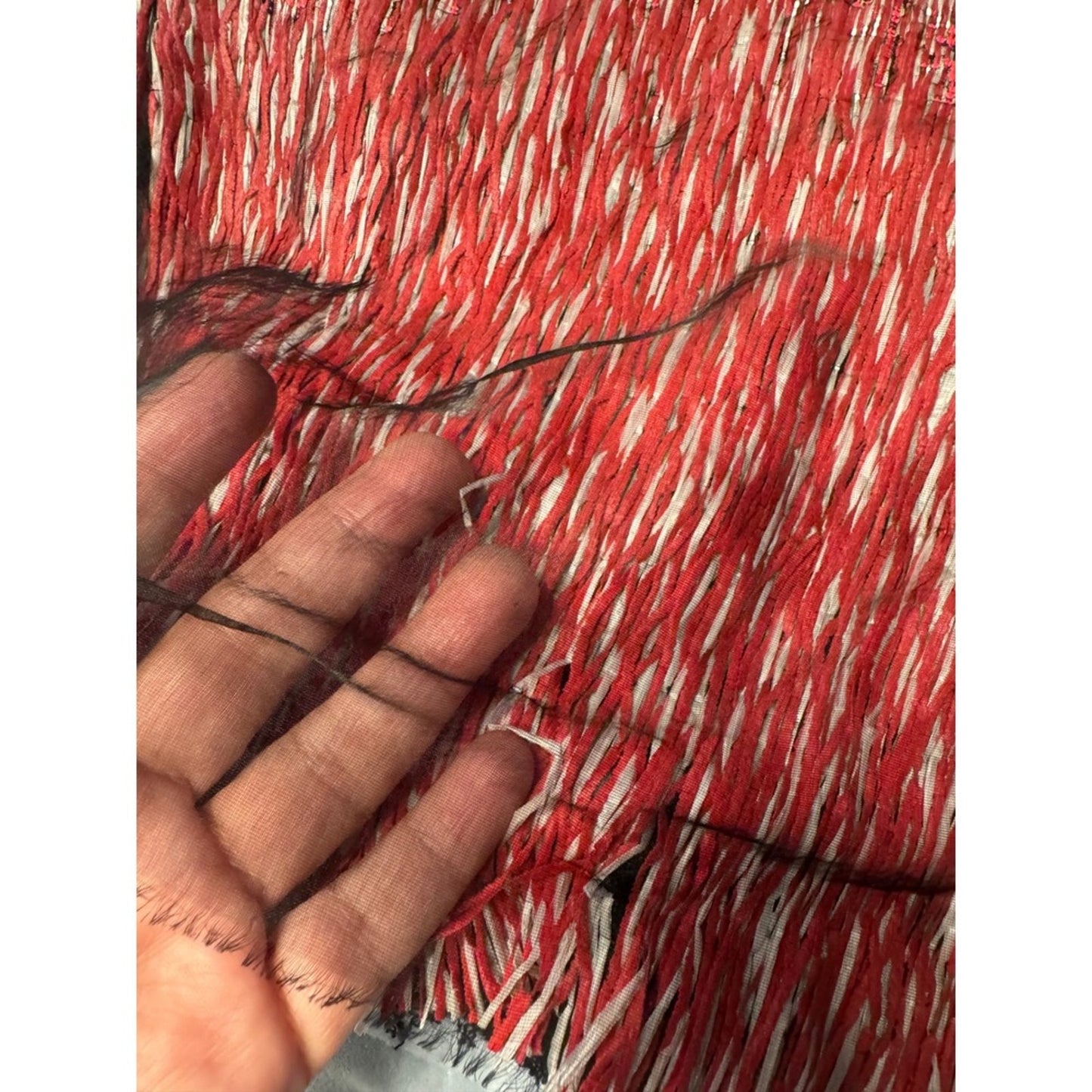 Tory Burch Red Geometric Jacquard Pencil Skirt –size 4