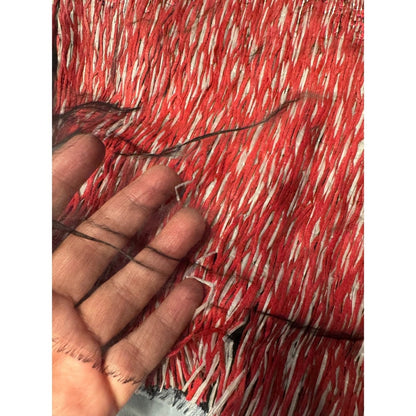Tory Burch Red Geometric Jacquard Pencil Skirt –size 4