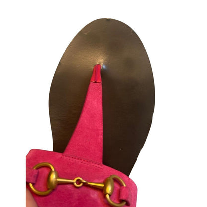 Gucci horsebit thong sandals womens