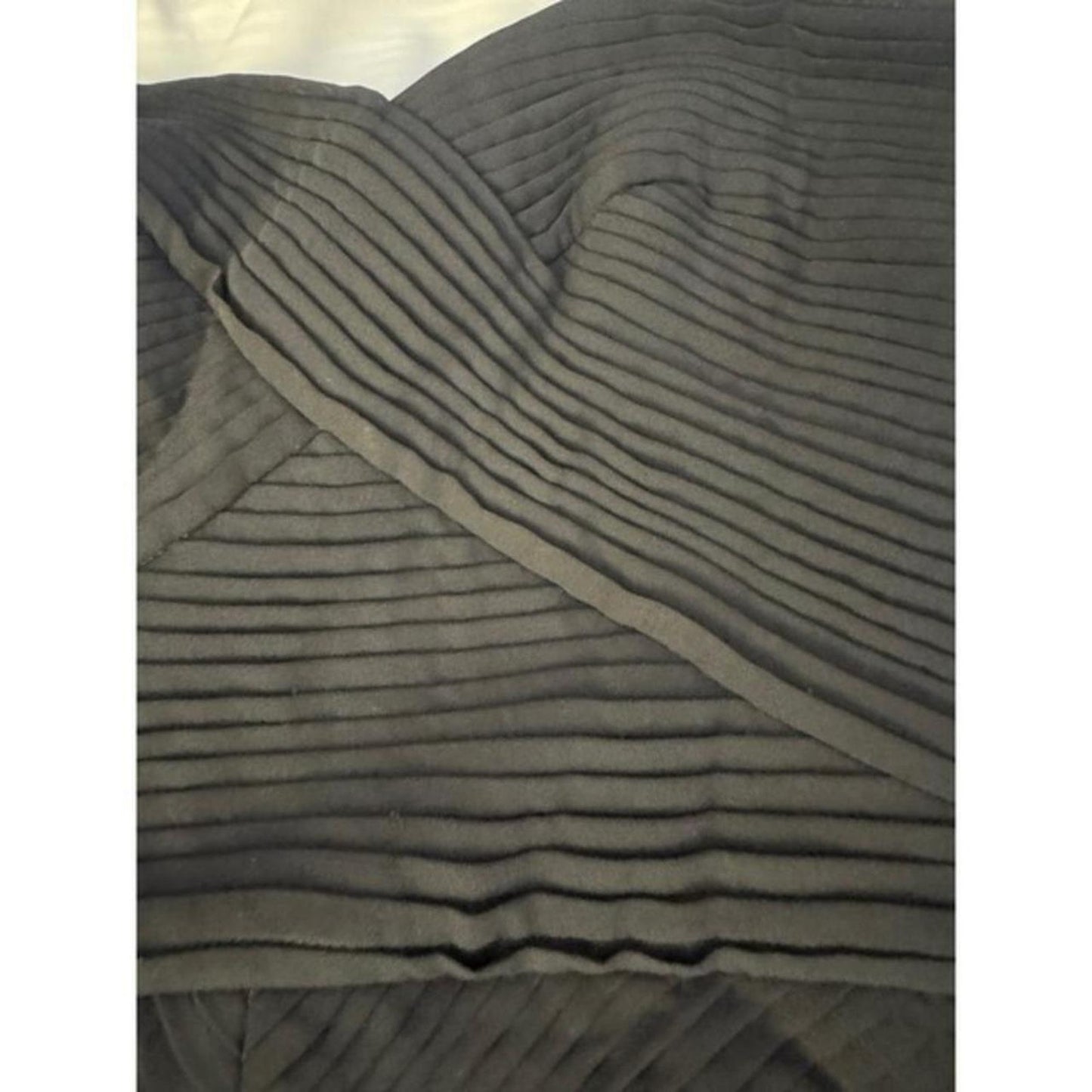 Reiss black strapless pleated dress
