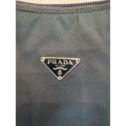 Prada Tessuto Nylon Shoulder Bag Black Mini Hobo Purse