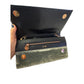 V73 Velvet Shoulder Bag Olive Green Chain Strap Buckle Flap Evening Clutch