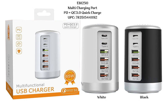 Multi Charging Port: BLACK