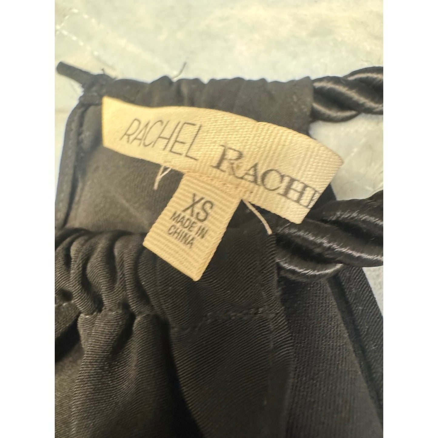 Rachel Rachel Roy Black Maxi Dress Rope Strap Halter Neck XS NWT