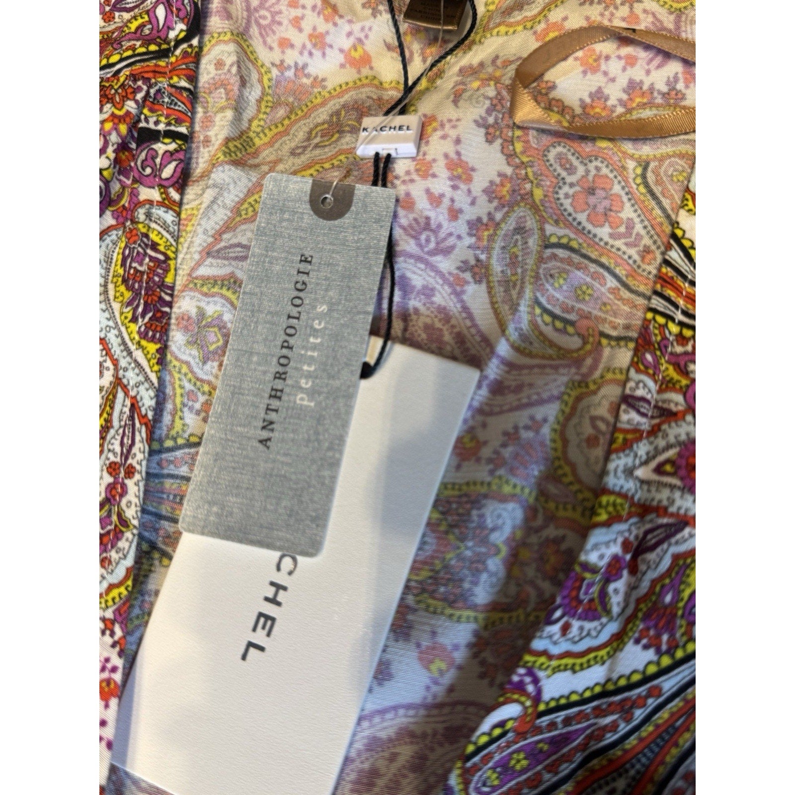 NWT $170 Anthropologie KACHEL Mirabelle Midi Boho Wrap Dress Floral SZ 2P Petite