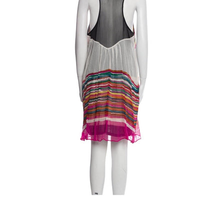 Calypso St. Barth Silk Striped Racerback Dress – Size Large (US 10-12)