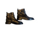 Sam Edelman Black Leather Ankle Boots Size 6.5M Buckle Strap Detail Side Zip