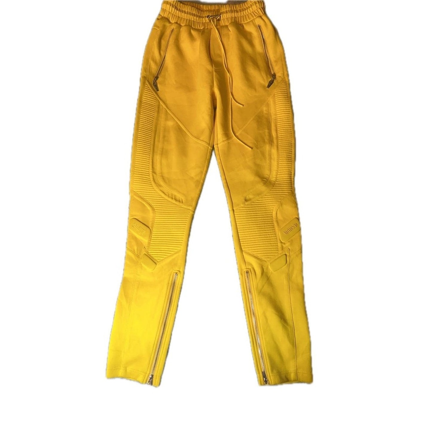 Guapi Aaron Wilhelm Moto Joggers Mens 30 Yellow Limited Edition Biker Pants