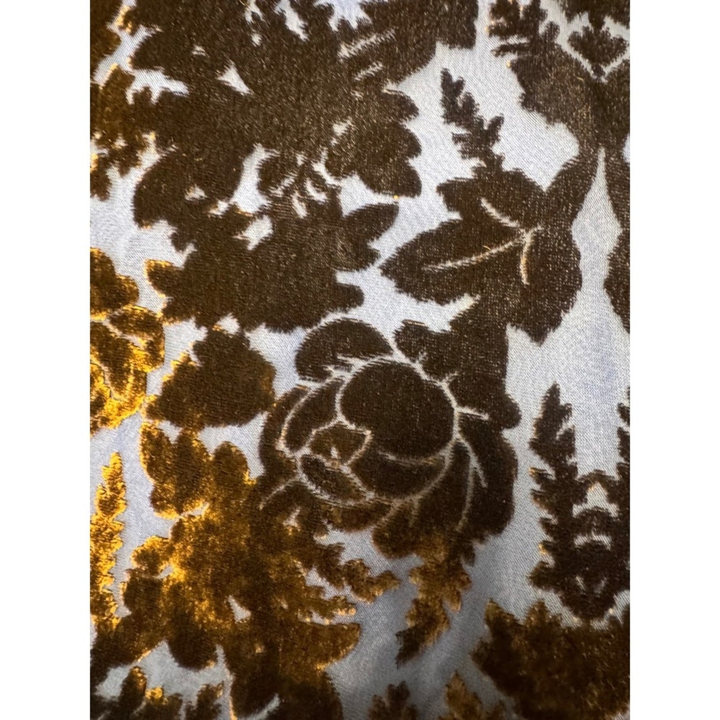 Anthropologie "BLK MOTIF" Velvet Burnout Mock Neck Bell Sleeve Dress Size 0