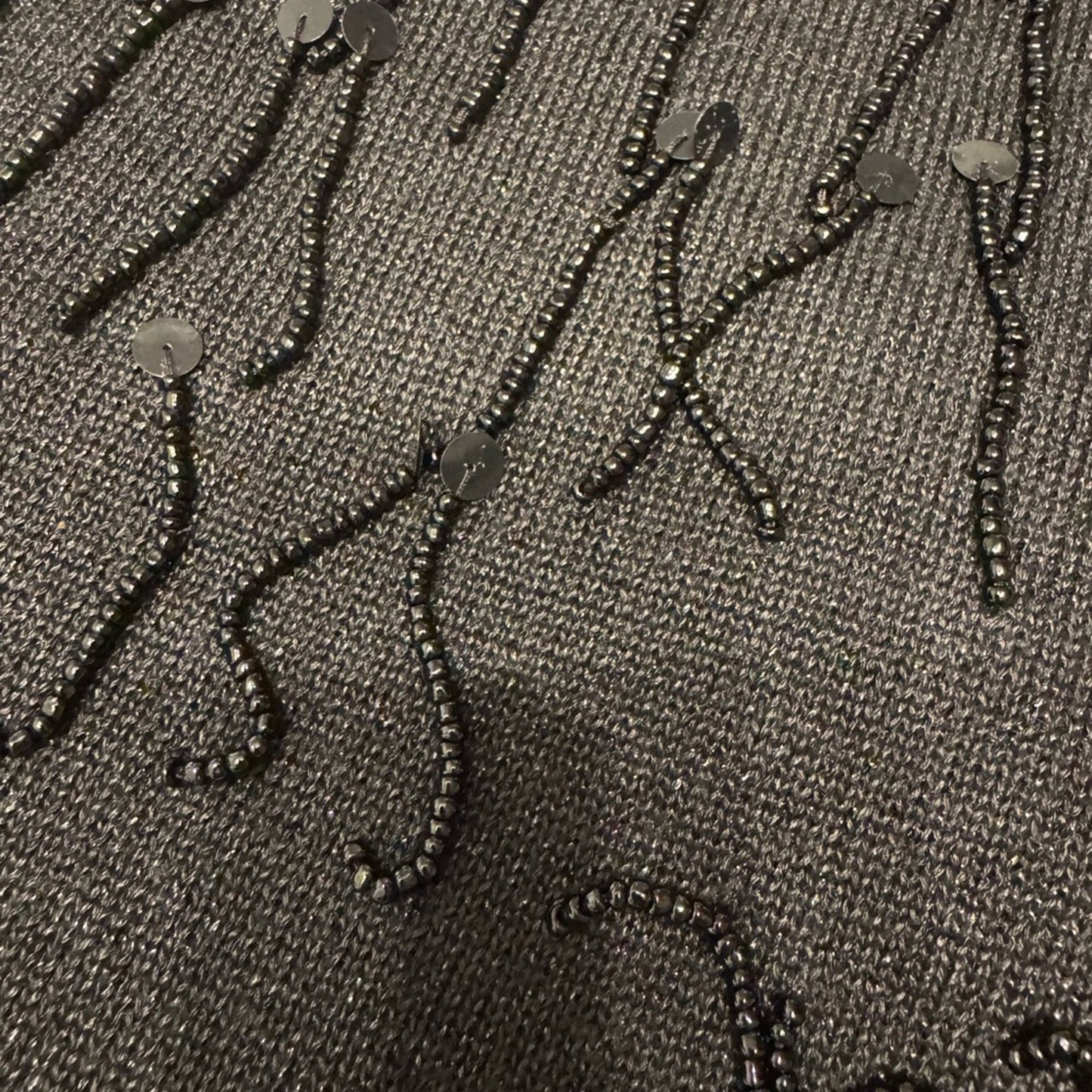 Venezia Black Beaded Knit‎ Top