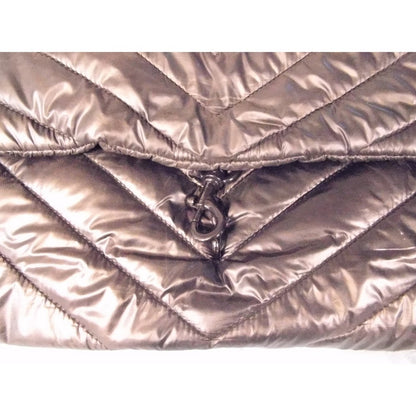 Rebecca Minkoff Puffy Chevron Shoulder Bag Bronze Metallic Chain Strap Flap