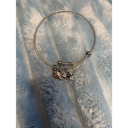 Brighton set  of 3 Charm Bracelets Lipstick High Heel Handbag Silver Tone