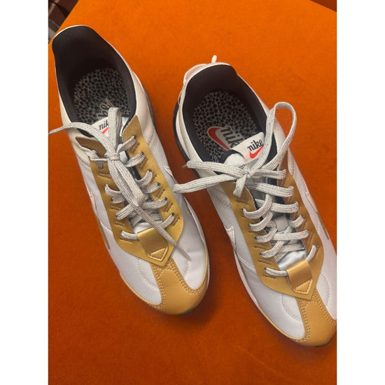 Nike Pre-Love O.X. Sneakers White Gold Running Shoes DJ6210-001 Size 8.5