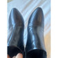 Gucci Black Leather Ankle Booties with Gold Horsebit – Made in Italy (Size 38)
