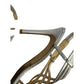 L.K. Bennett Metallic Silver Strappy Sandals – Size 40 (US 9)