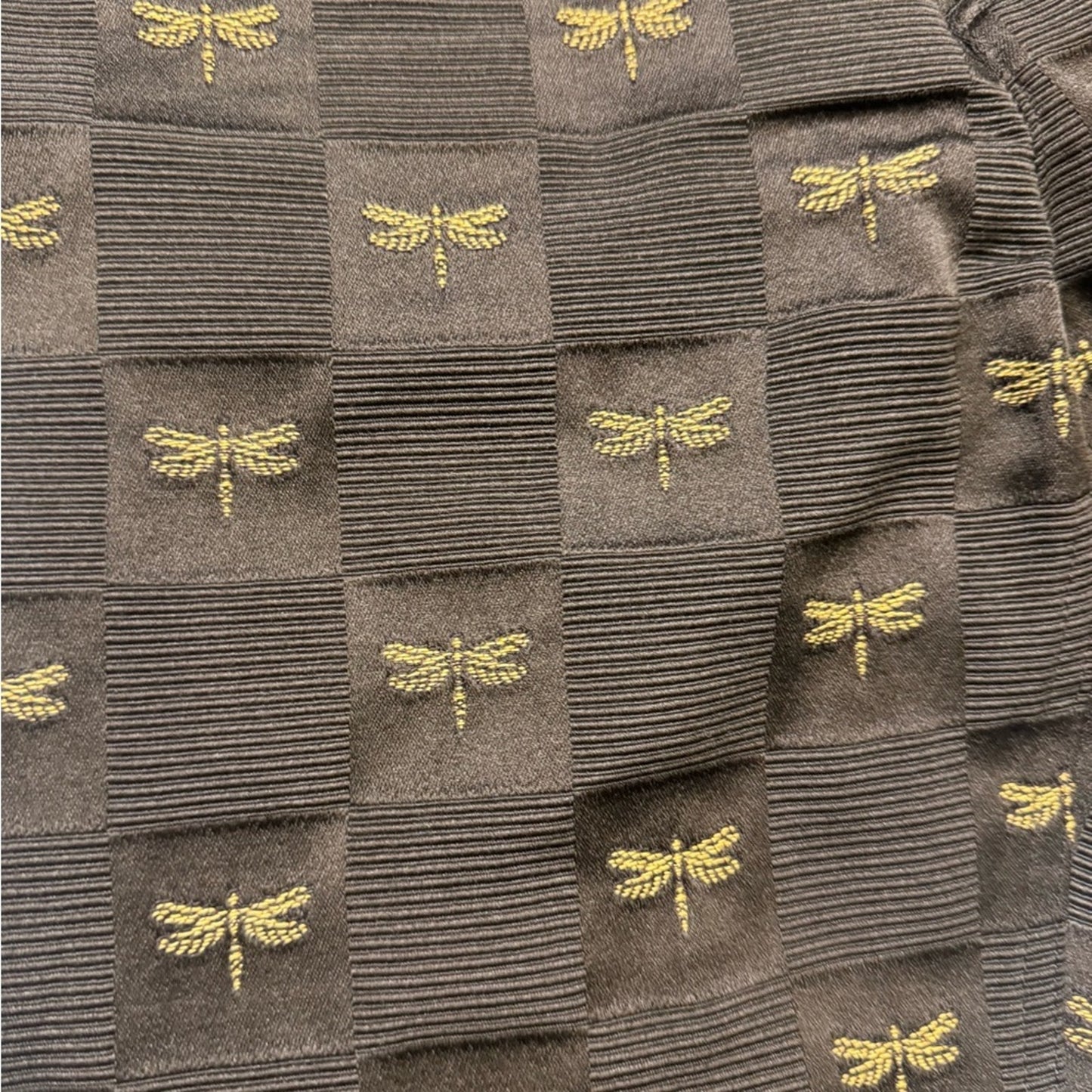 Alice + Olivia Black Jeans with Gold Dragonflies - size 8