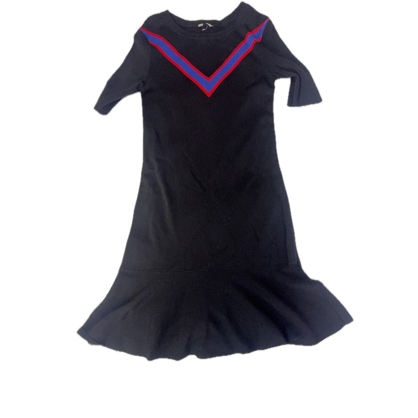 Sandro Paris Chevron Knit Fit & Flare Dress – Size 1 (fits S/4-6)