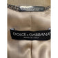 Dolce & Gabbana Gold Brocade Jacket w/ Mother-of-Pearl Detail (IT 46 / US 10)