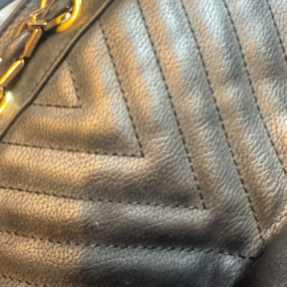 Free People Black Crossbody Bag with Gold Accents