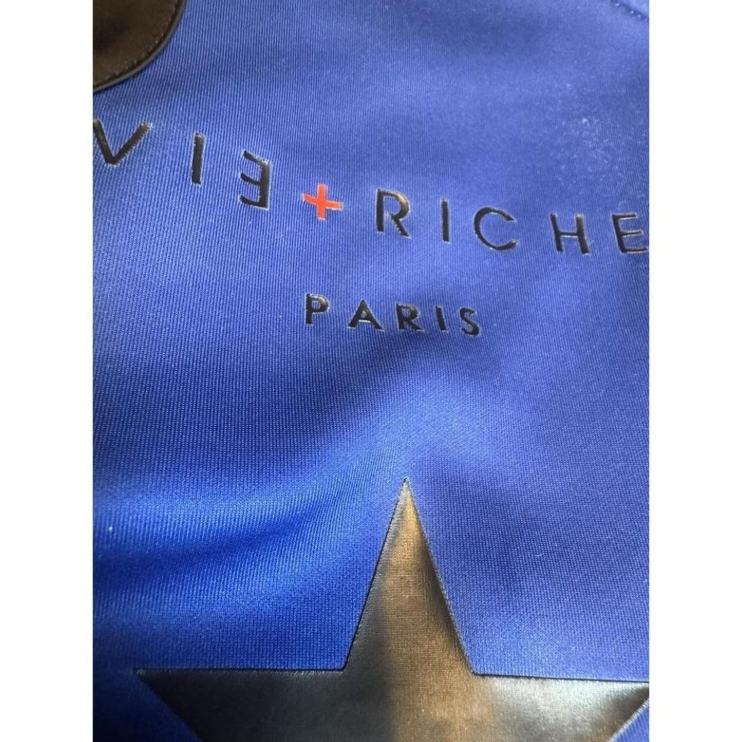 Vie+Riche Paris Royal‎ Blue Bomber Jacket XXL Streetwear Star Stripe Design