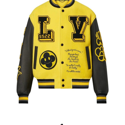 Louis Vuitton SS22 Panther Varsity Jacket Virgil Abloh Amen Break FR 50 Wool