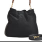 Gucci Vintage Bamboo Suede Shoulder Bag – Black