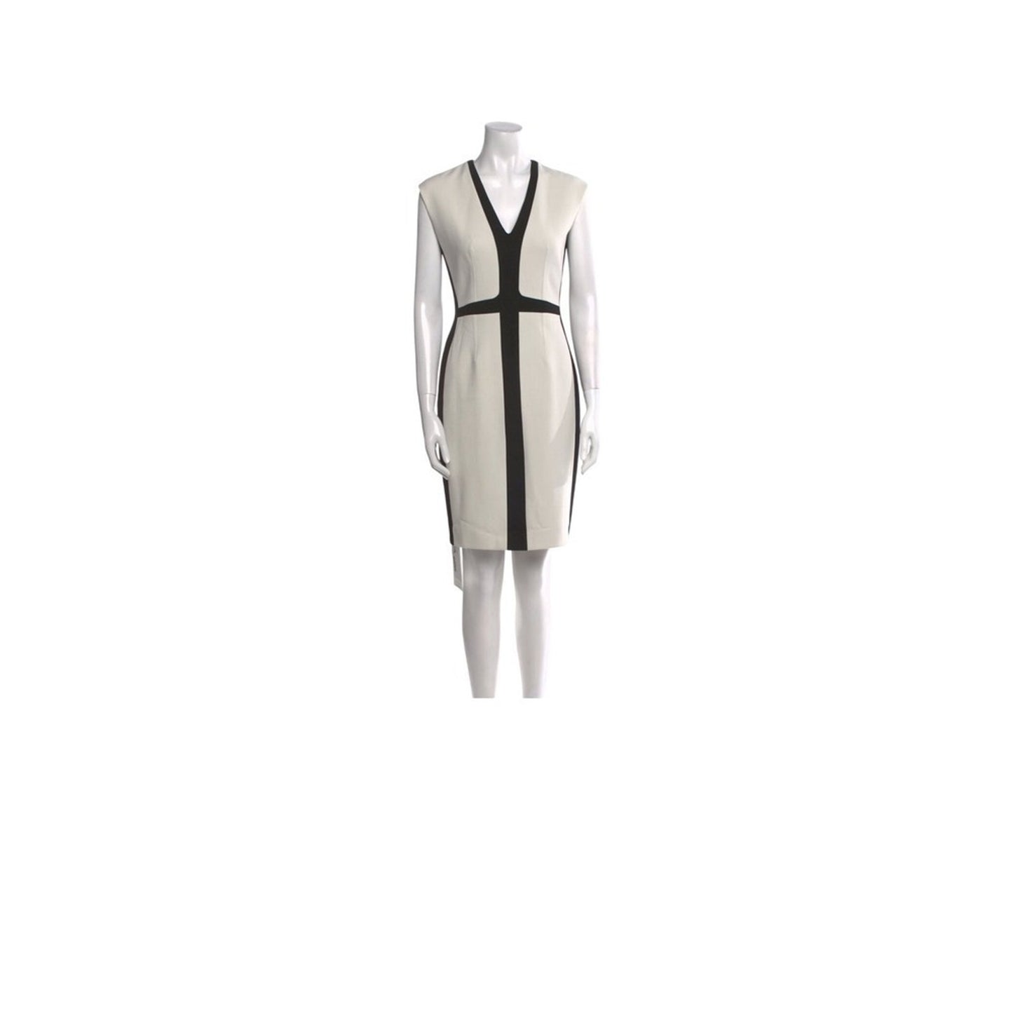 Narciso Rodriguez Colorblock Knee Length Sheath Dress