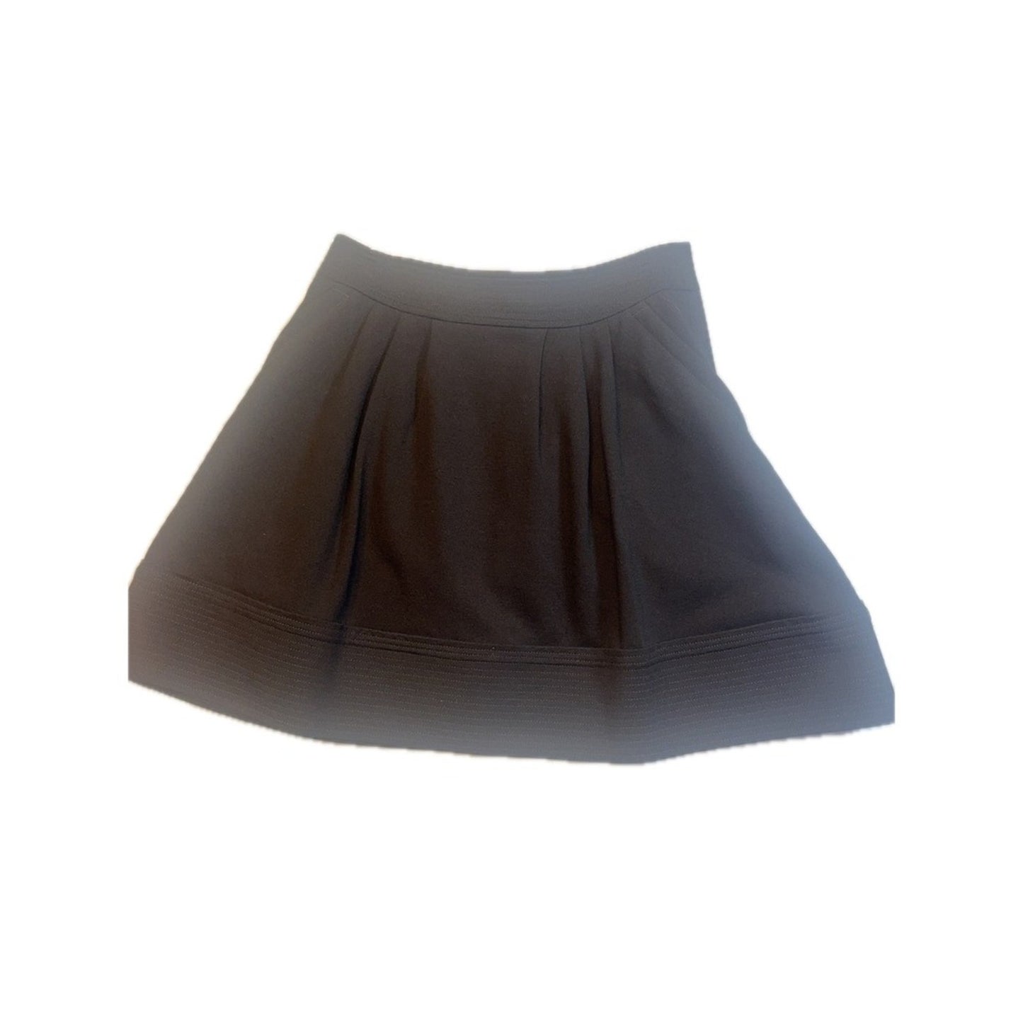 Marc by Marc Jacobs Black Pleated Mini Skirt -  Trim Detail S