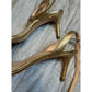 Kate Spade Jasmyne Gold Silver Metallic Leather High Heel Sandals Women Sz 8