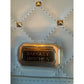 Badgley Mischka Blue Quilted Studded Chain Crossbody Bag Gold Hardware NWT
