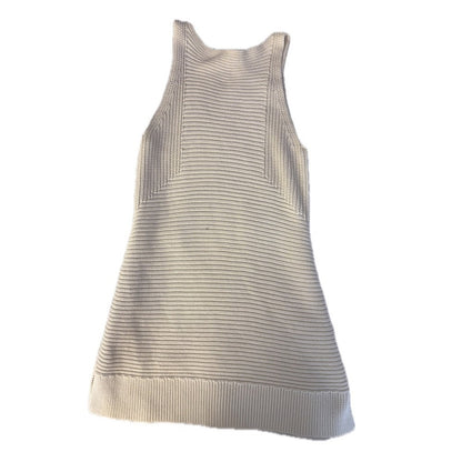 ALLSAINTS Arleta Vest Small Sleeveless Cream Knit Mini Dress Casual -size S