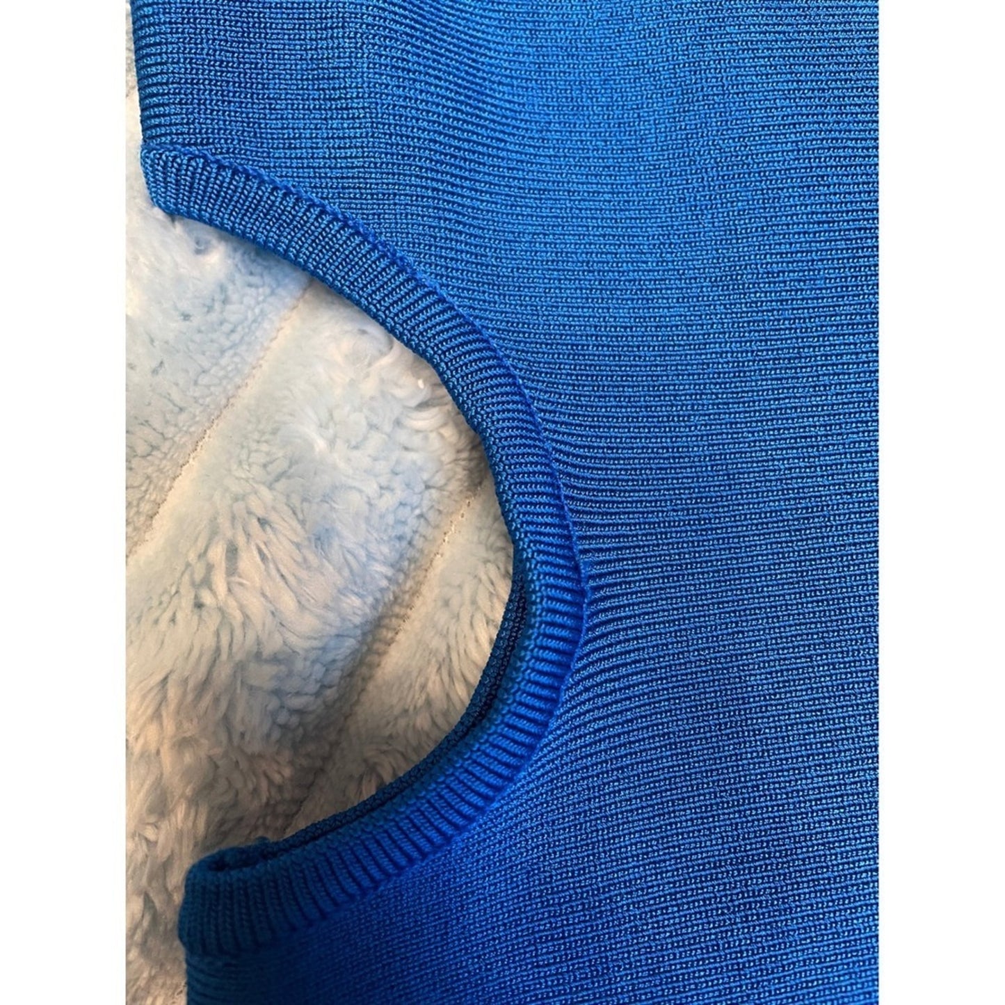 Bebe Blue One Shoulder Cut Out Bodycon Mini Dress XS Princess Blue
