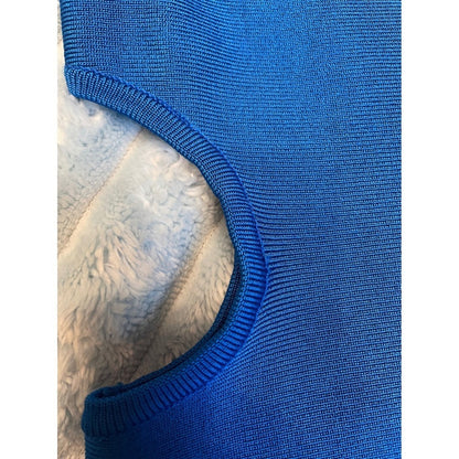 Bebe Blue One Shoulder Cut Out Bodycon Mini Dress XS Princess Blue
