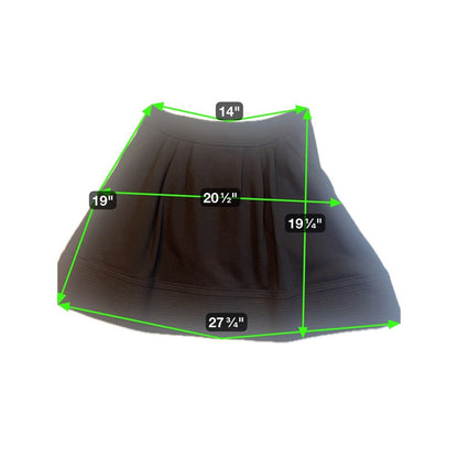 Marc by Marc Jacobs Black Pleated Mini Skirt -  Trim Detail S