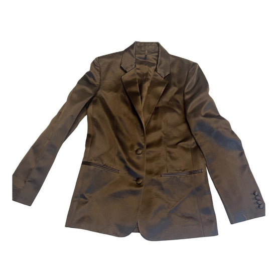 Helmut Lang Black Satin Blazer – Made in Italy – Size 4