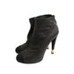 CHANEL Black Leather Stretch Ankle Boots 37 26912803
