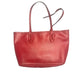 RLL Ralph Lauren Red Leather Tote Bag Shoulder Bag Purse