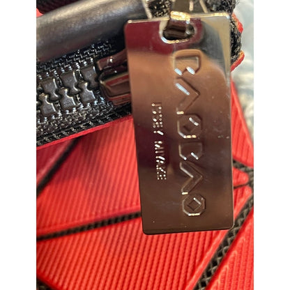 BAO BAO ISSEY MIYAKE Geometric Triangles Red Crossbody Bag